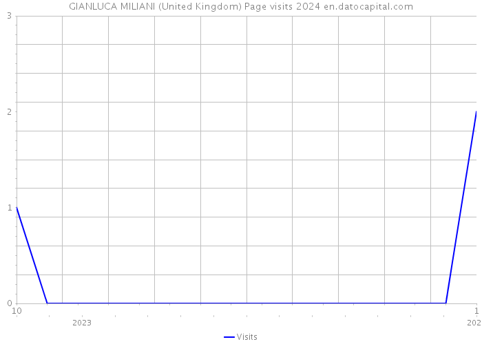 GIANLUCA MILIANI (United Kingdom) Page visits 2024 
