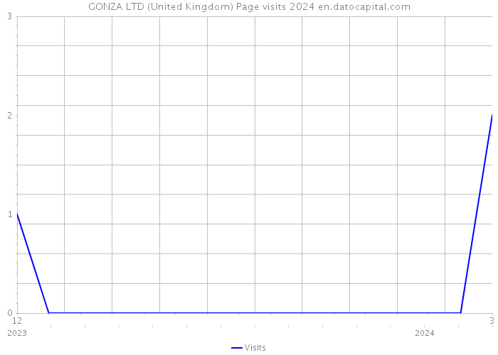 GONZA LTD (United Kingdom) Page visits 2024 