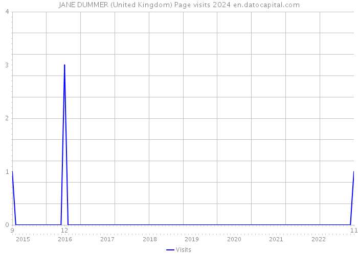 JANE DUMMER (United Kingdom) Page visits 2024 
