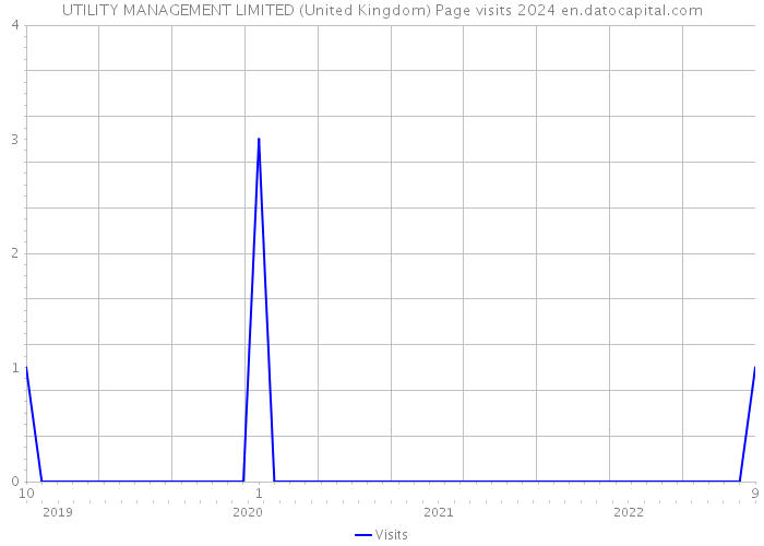 UTILITY MANAGEMENT LIMITED (United Kingdom) Page visits 2024 