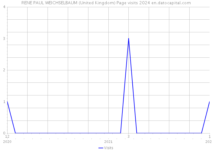 RENE PAUL WEICHSELBAUM (United Kingdom) Page visits 2024 