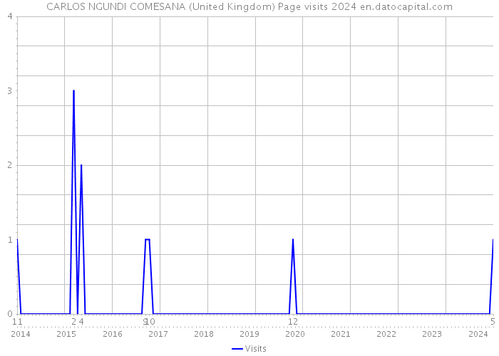 CARLOS NGUNDI COMESANA (United Kingdom) Page visits 2024 