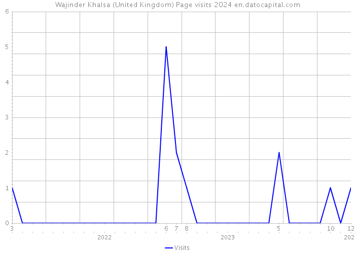Wajinder Khalsa (United Kingdom) Page visits 2024 