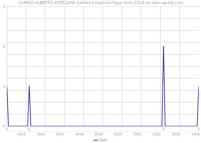 CAMILO ALBERTO ANTEZANA (United Kingdom) Page visits 2024 