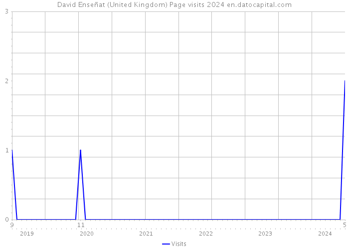 David Enseñat (United Kingdom) Page visits 2024 