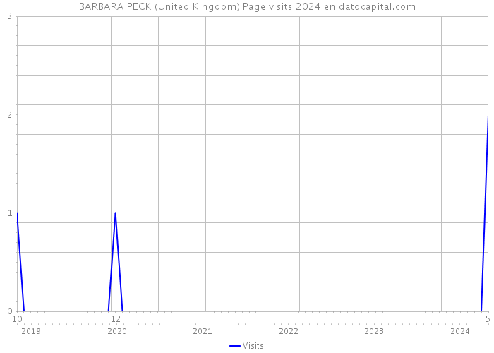 BARBARA PECK (United Kingdom) Page visits 2024 