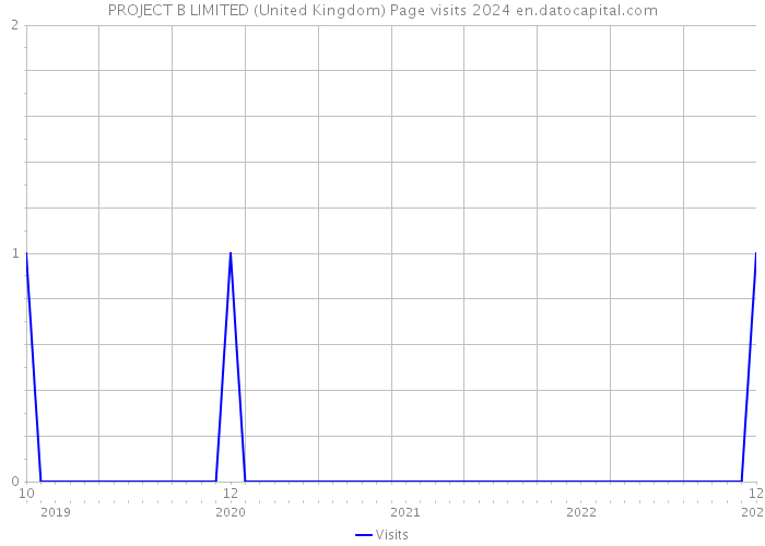 PROJECT B LIMITED (United Kingdom) Page visits 2024 
