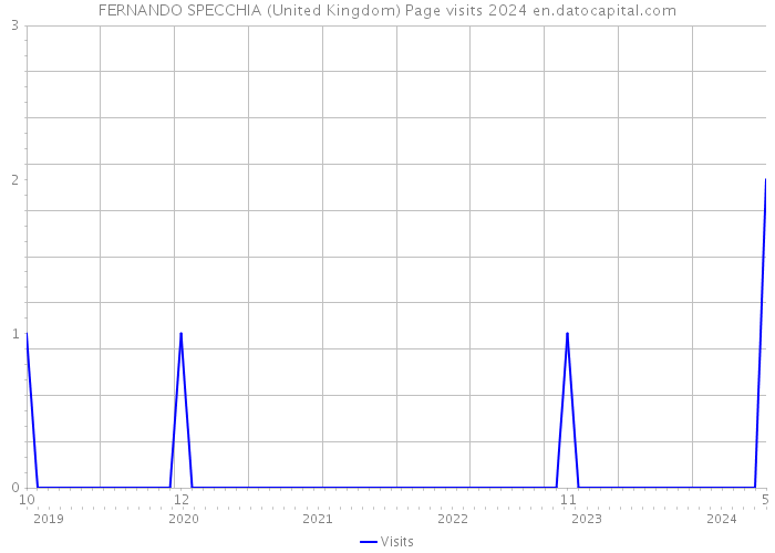 FERNANDO SPECCHIA (United Kingdom) Page visits 2024 