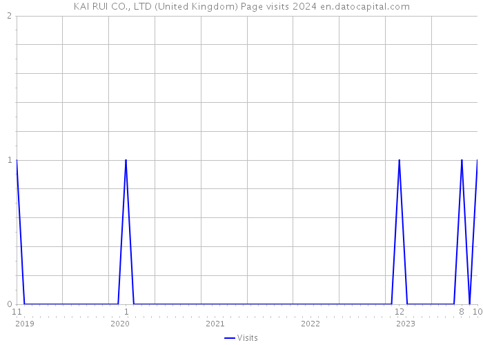 KAI RUI CO., LTD (United Kingdom) Page visits 2024 