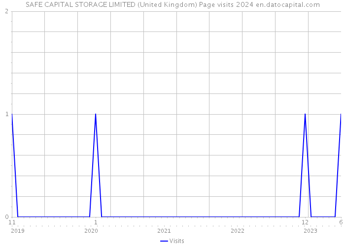 SAFE CAPITAL STORAGE LIMITED (United Kingdom) Page visits 2024 