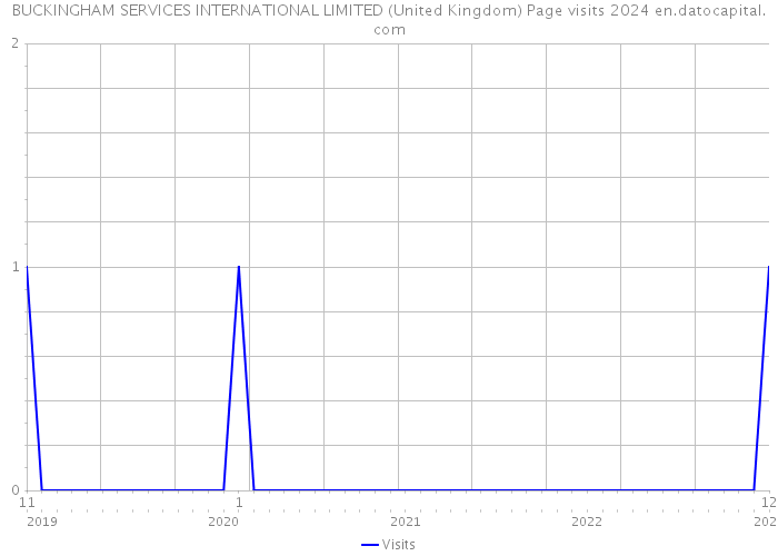 BUCKINGHAM SERVICES INTERNATIONAL LIMITED (United Kingdom) Page visits 2024 