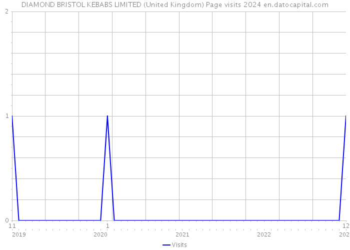 DIAMOND BRISTOL KEBABS LIMITED (United Kingdom) Page visits 2024 