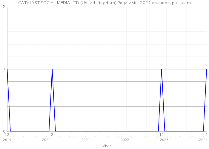 CATALYST SOCIAL MEDIA LTD (United Kingdom) Page visits 2024 