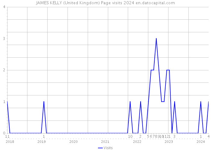 JAMES KELLY (United Kingdom) Page visits 2024 