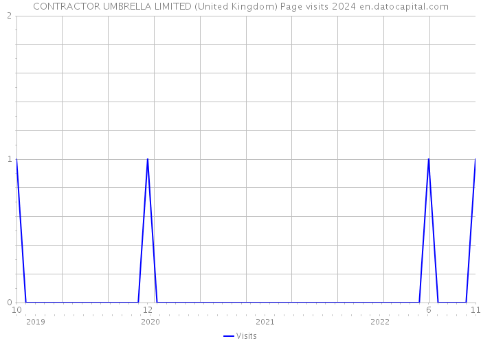 CONTRACTOR UMBRELLA LIMITED (United Kingdom) Page visits 2024 