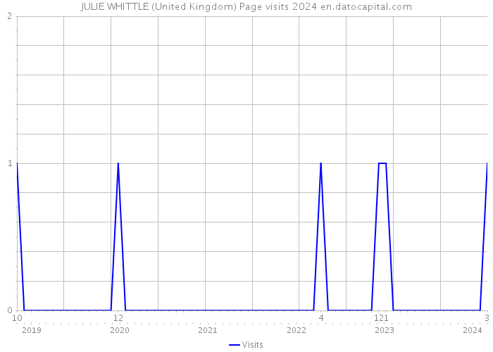 JULIE WHITTLE (United Kingdom) Page visits 2024 