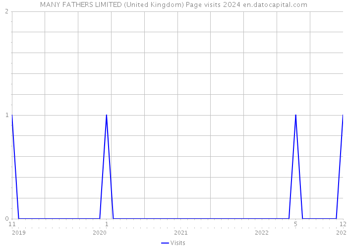 MANY FATHERS LIMITED (United Kingdom) Page visits 2024 