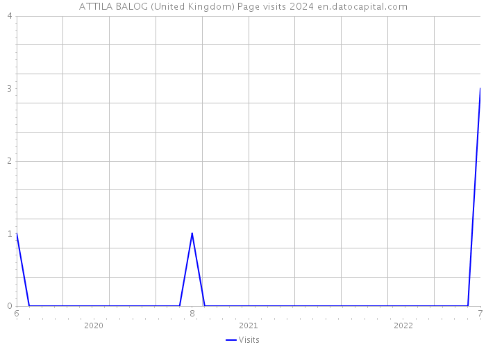 ATTILA BALOG (United Kingdom) Page visits 2024 