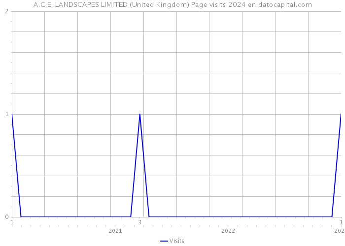 A.C.E. LANDSCAPES LIMITED (United Kingdom) Page visits 2024 