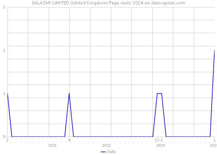 SALAZAR LIMITED (United Kingdom) Page visits 2024 