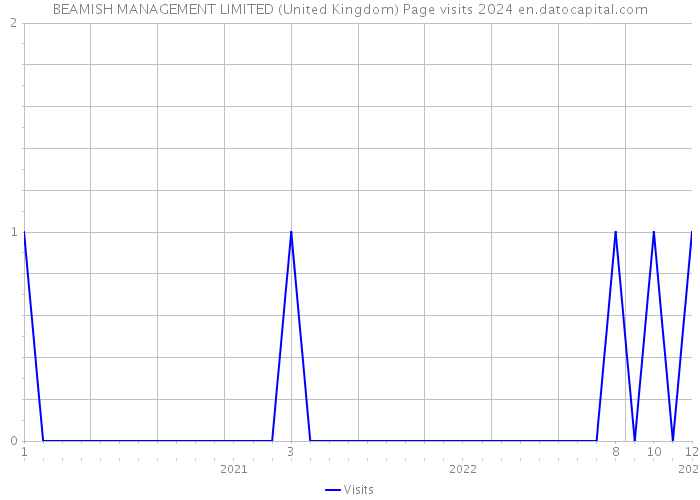 BEAMISH MANAGEMENT LIMITED (United Kingdom) Page visits 2024 