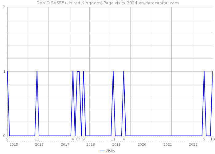 DAVID SASSE (United Kingdom) Page visits 2024 