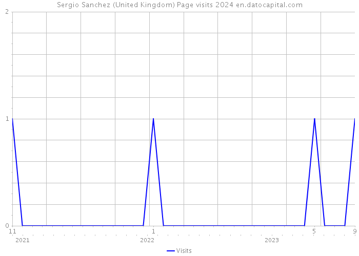 Sergio Sanchez (United Kingdom) Page visits 2024 