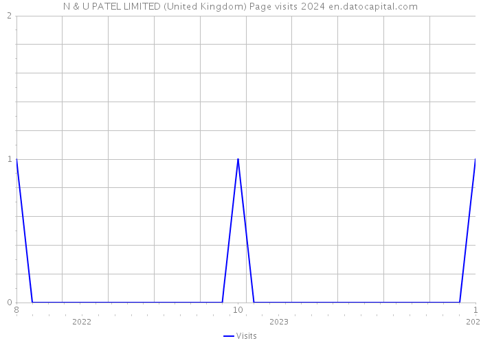 N & U PATEL LIMITED (United Kingdom) Page visits 2024 