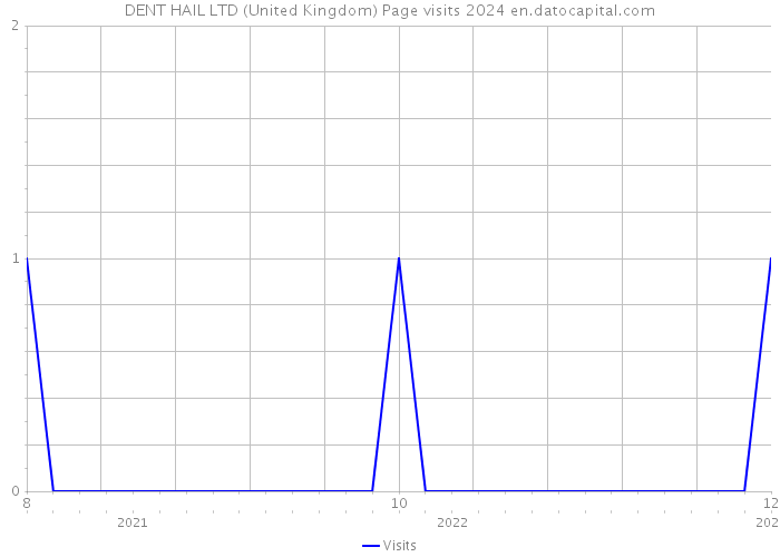 DENT HAIL LTD (United Kingdom) Page visits 2024 