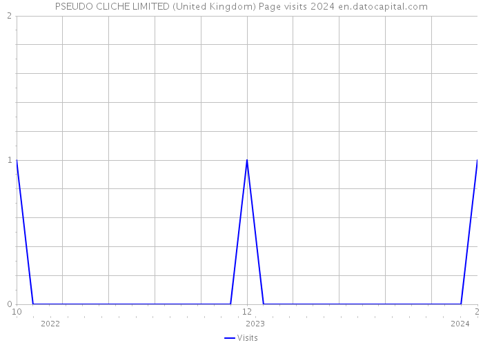 PSEUDO CLICHE LIMITED (United Kingdom) Page visits 2024 