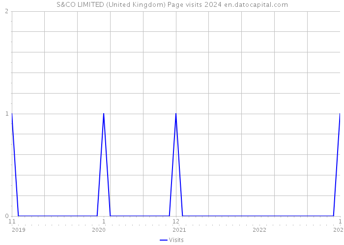 S&CO LIMITED (United Kingdom) Page visits 2024 