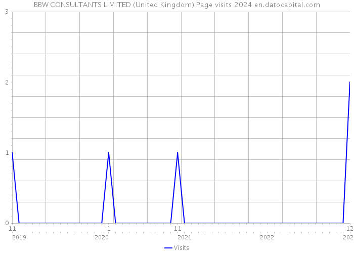 BBW CONSULTANTS LIMITED (United Kingdom) Page visits 2024 