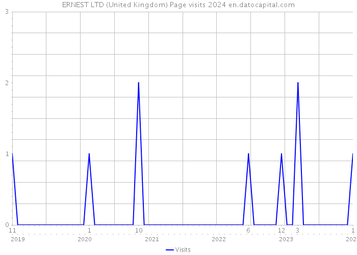ERNEST LTD (United Kingdom) Page visits 2024 