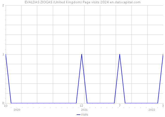 EVALDAS ZIOGAS (United Kingdom) Page visits 2024 