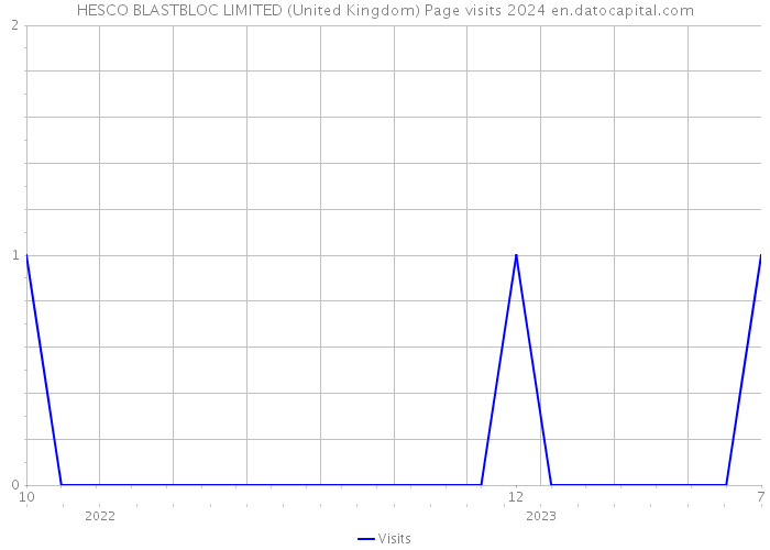 HESCO BLASTBLOC LIMITED (United Kingdom) Page visits 2024 