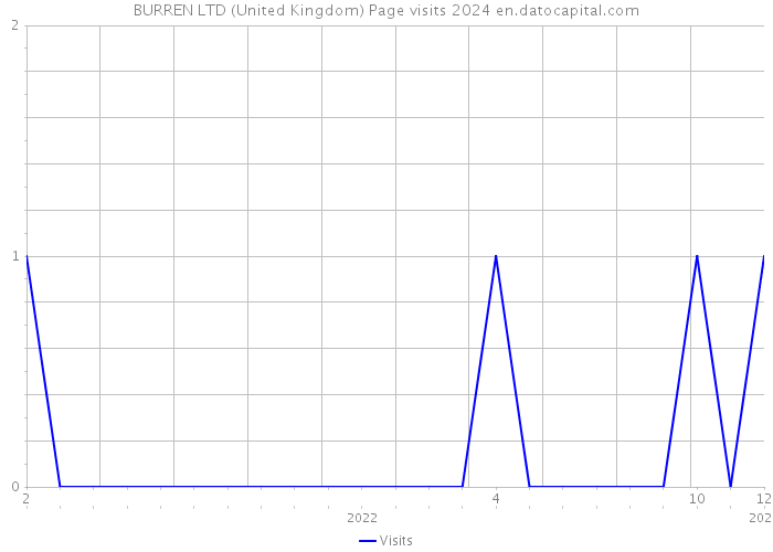 BURREN LTD (United Kingdom) Page visits 2024 