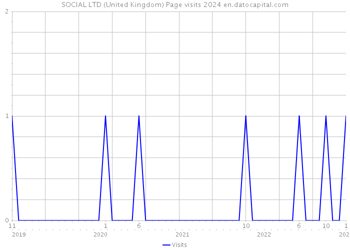 SOCIAL LTD (United Kingdom) Page visits 2024 