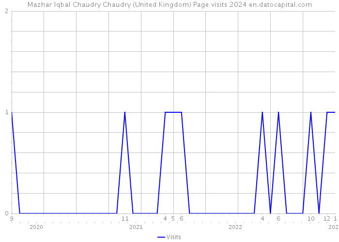 Mazhar Iqbal Chaudry Chaudry (United Kingdom) Page visits 2024 