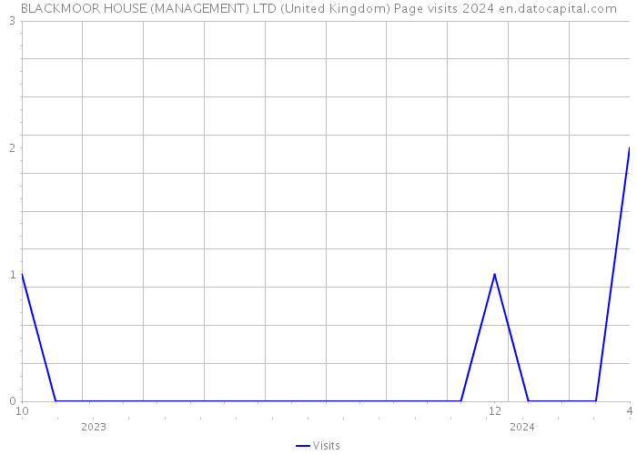 BLACKMOOR HOUSE (MANAGEMENT) LTD (United Kingdom) Page visits 2024 