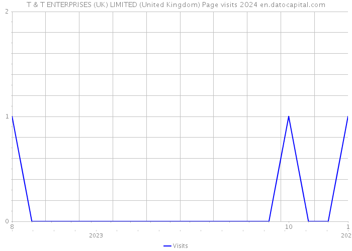 T & T ENTERPRISES (UK) LIMITED (United Kingdom) Page visits 2024 