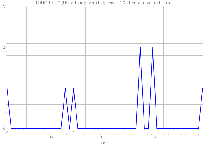 TONCI LEKIC (United Kingdom) Page visits 2024 