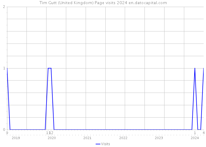 Tim Gutt (United Kingdom) Page visits 2024 