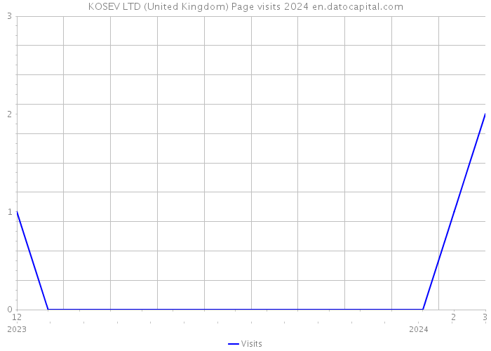 KOSEV LTD (United Kingdom) Page visits 2024 