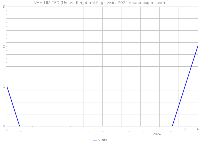 VHM LIMITED (United Kingdom) Page visits 2024 
