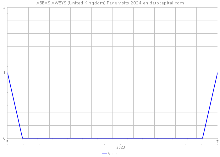 ABBAS AWEYS (United Kingdom) Page visits 2024 