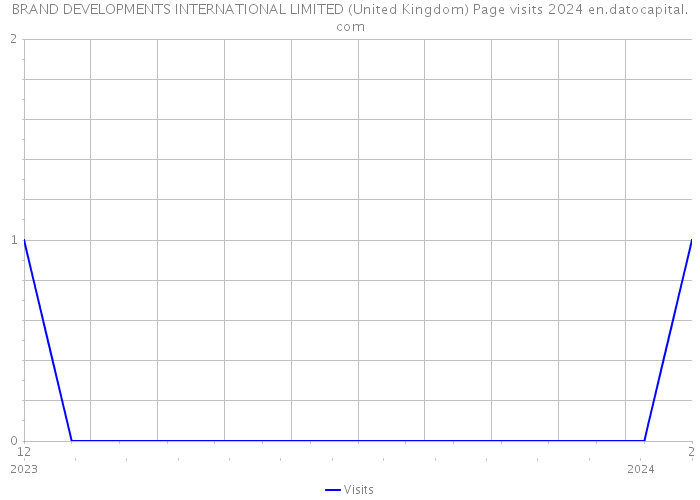 BRAND DEVELOPMENTS INTERNATIONAL LIMITED (United Kingdom) Page visits 2024 