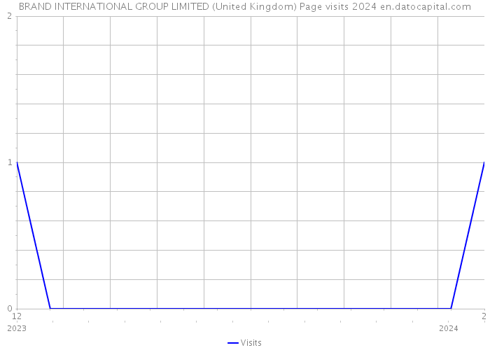 BRAND INTERNATIONAL GROUP LIMITED (United Kingdom) Page visits 2024 