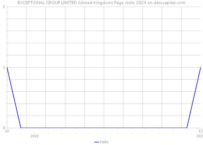 EXCEPTIONAL GROUP LIMITED (United Kingdom) Page visits 2024 