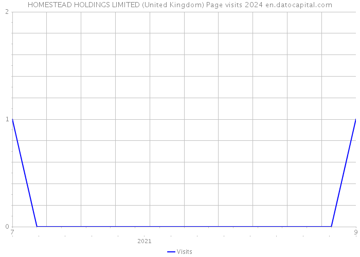 HOMESTEAD HOLDINGS LIMITED (United Kingdom) Page visits 2024 