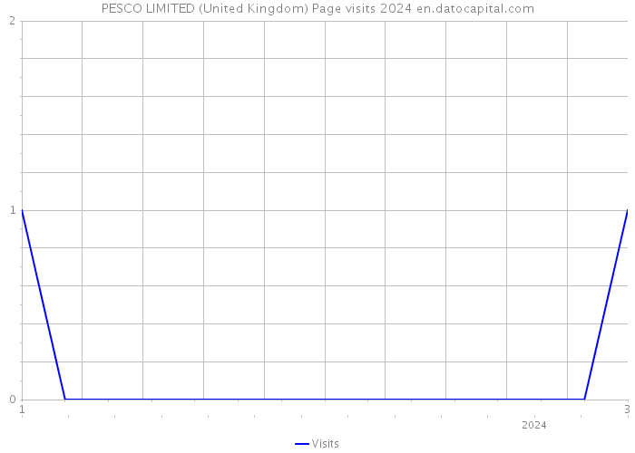 PESCO LIMITED (United Kingdom) Page visits 2024 